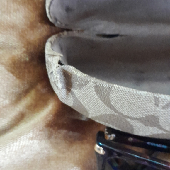 Coach Cat Eyes Confetti Purple Perscription  Sunglasses W/Case EUC - Picture 6 of 11